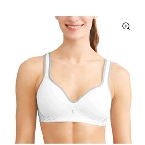Danceskin White High Impact sports bra